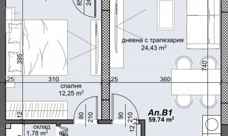 Продава 2-СТАЕН, гр. Пловдив, Тракия, снимка 4 - Апартаменти - 52739783