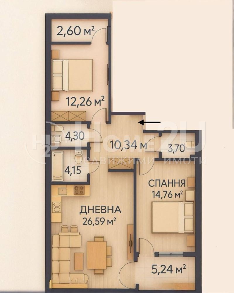 Til salgs  2 soverom Plovdiv , Kamenitsa 2 , 114 kvm | 85072685 - bilde [8]