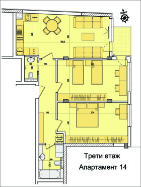 3-стаен град София, Кръстова вада 3