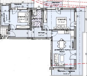 2 bedroom Tsveten kvartal, Varna 1