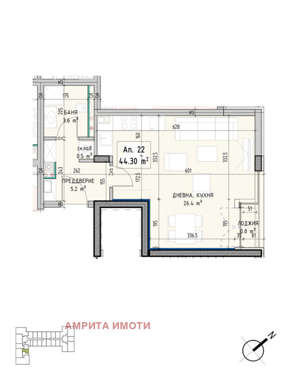 Продава 2-СТАЕН, гр. София, Малинова долина, снимка 3 - Aпартаменти - 46777320