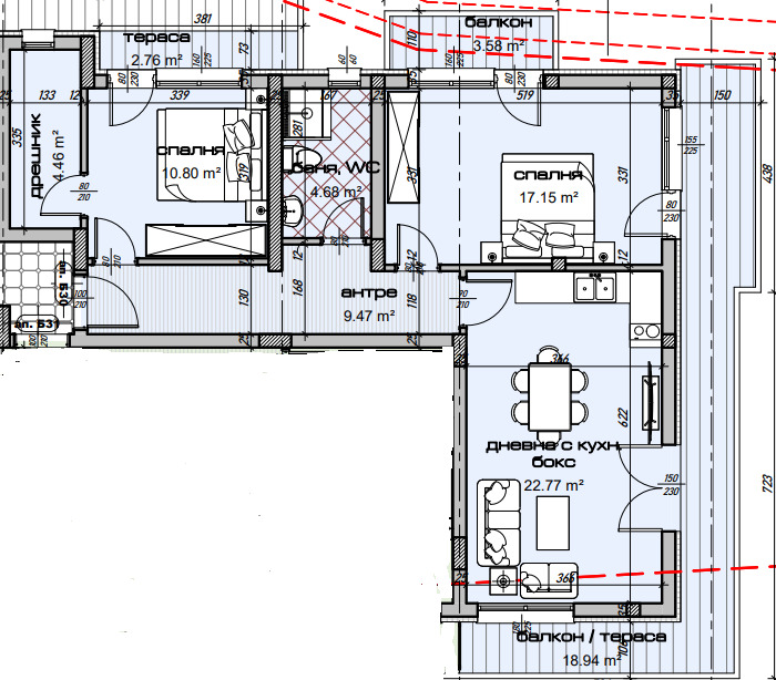 Zu verkaufen  2 Schlafzimmer Warna , Zweten kwartal , 137 qm | 60707490