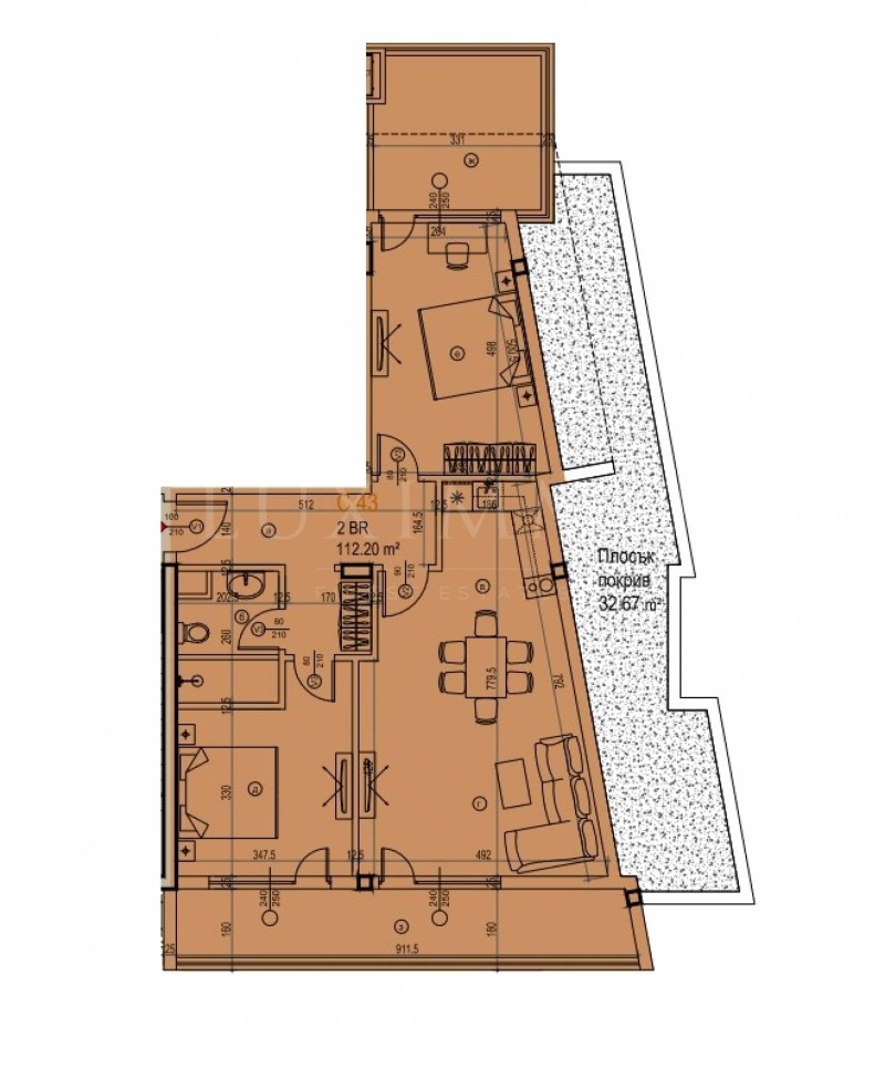 Na prodej  2 ložnice Sofia , Manastirski livadi , 160 m2 | 21276188 - obraz [10]