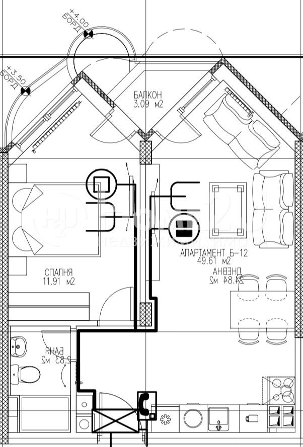 Продава 2-СТАЕН, гр. София, Витоша, снимка 3 - Апартаменти - 52983476