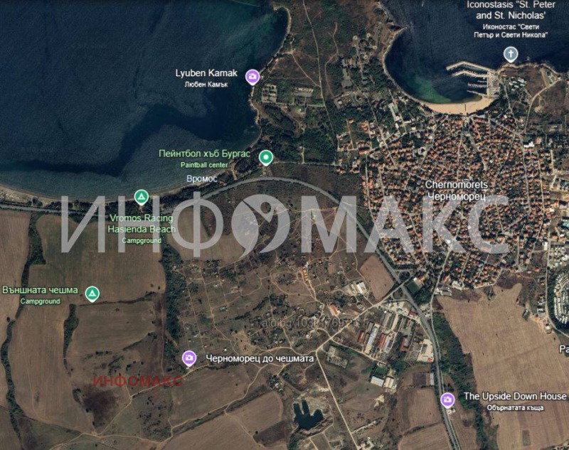 Na prodej  Spiknutí oblast Burgas , Černomorec , 6218 m2 | 36915623