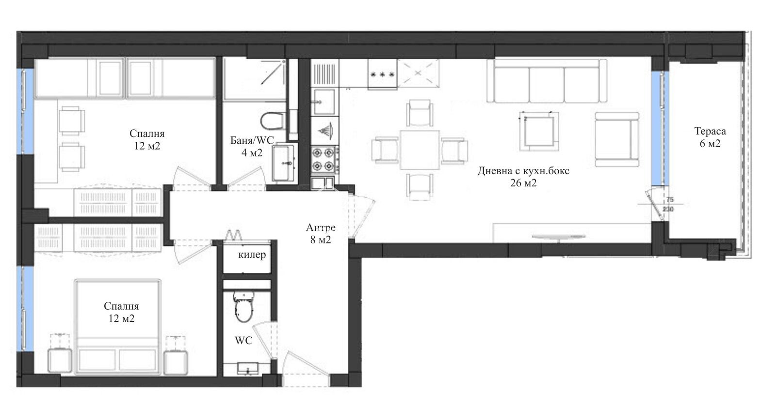 Продава 3-СТАЕН, гр. Пловдив, Кършияка, снимка 2 - Апартаменти - 47665750