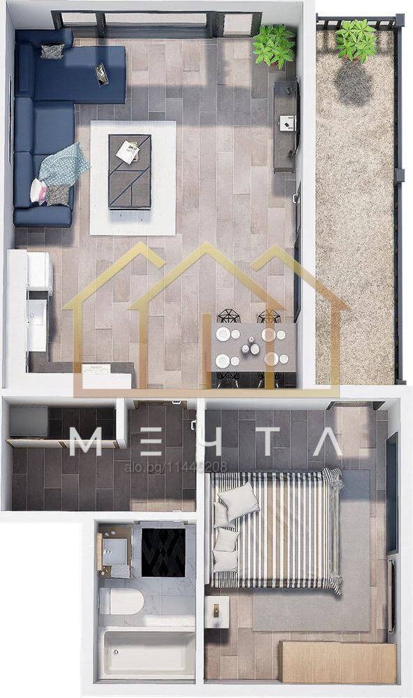 Продава 2-СТАЕН, гр. Пловдив, Христо Смирненски, снимка 3 - Апартаменти - 56218097