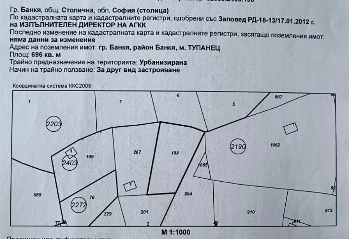 Продава ПАРЦЕЛ, гр. Банкя, област София-град, снимка 2 - Парцели - 48135731