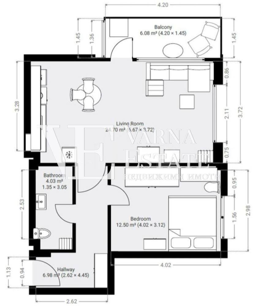 Продава 2-СТАЕН, гр. Варна, м-т Евксиноград, снимка 16 - Апартаменти - 54209635