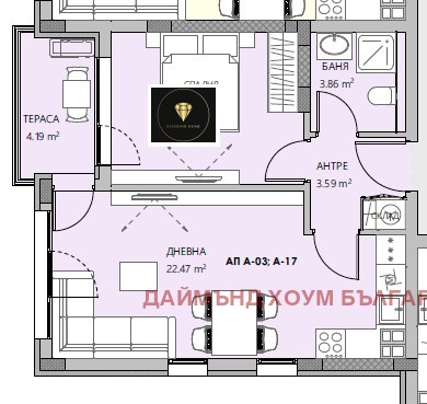 À venda  1 quarto Plovdiv , Ostromila , 66 m² | 38554961 - imagem [3]