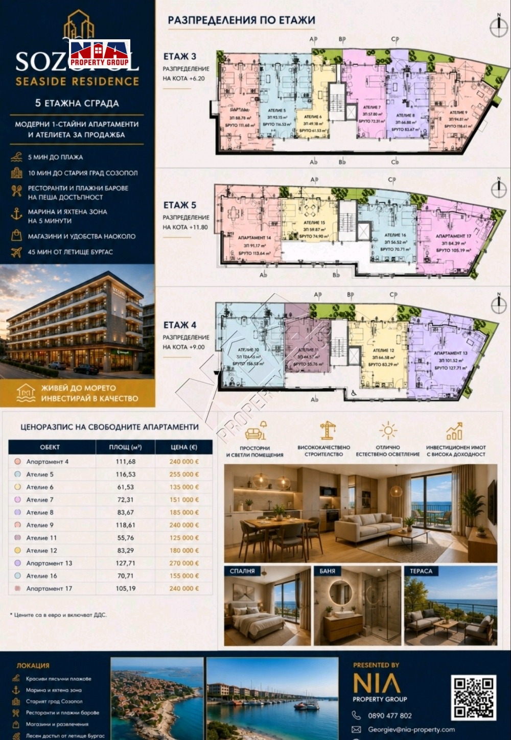 Продава 2-СТАЕН, гр. Созопол, област Бургас, снимка 6 - Апартаменти - 54966256