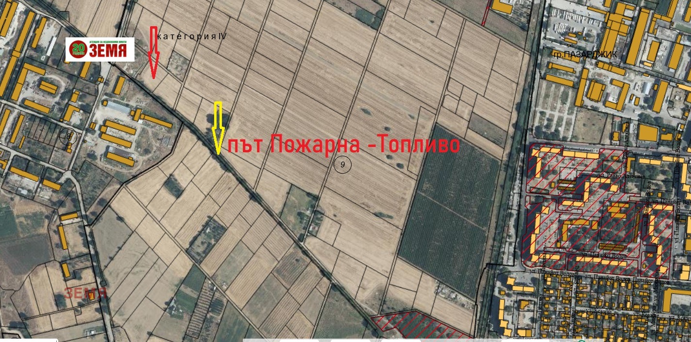 Продава ПАРЦЕЛ, гр. Пазарджик, Запад