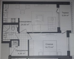 1 chambre Gagarin, Plovdiv 1