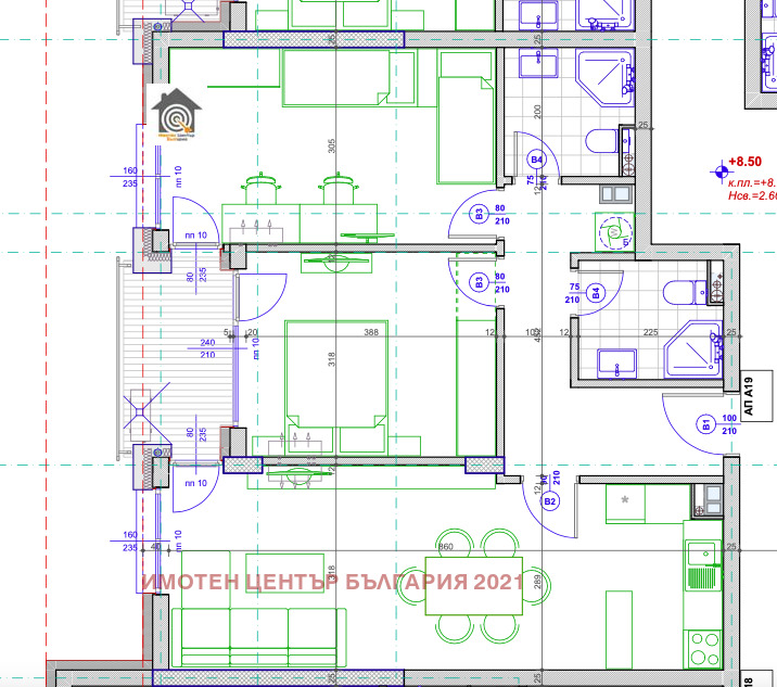 Продаја  2 спаваће собе Софија , Студентски град , 110 м2 | 77008680 - слика [2]