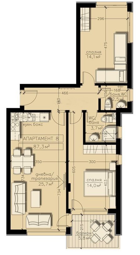 Продава 3-СТАЕН, гр. София, Бояна, снимка 9 - Aпартаменти - 48136903