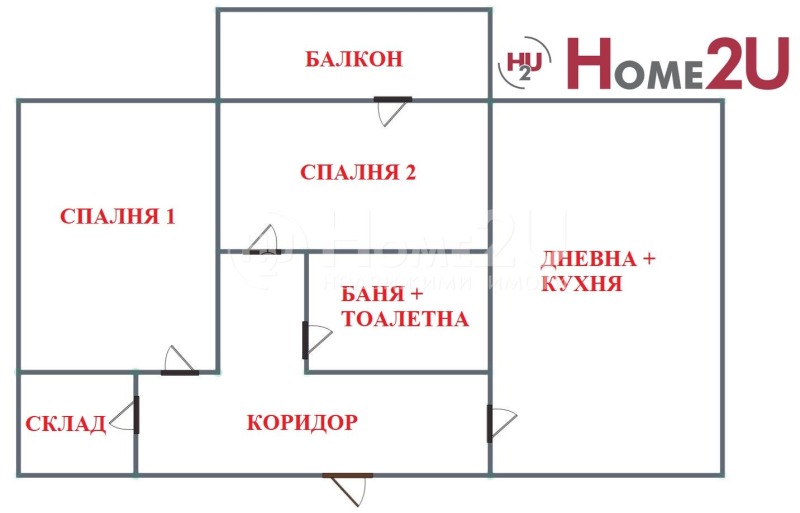 Na prodej  2 ložnice Sofia , Ljulin 3 , 60 m2 | 43773071 - obraz [8]