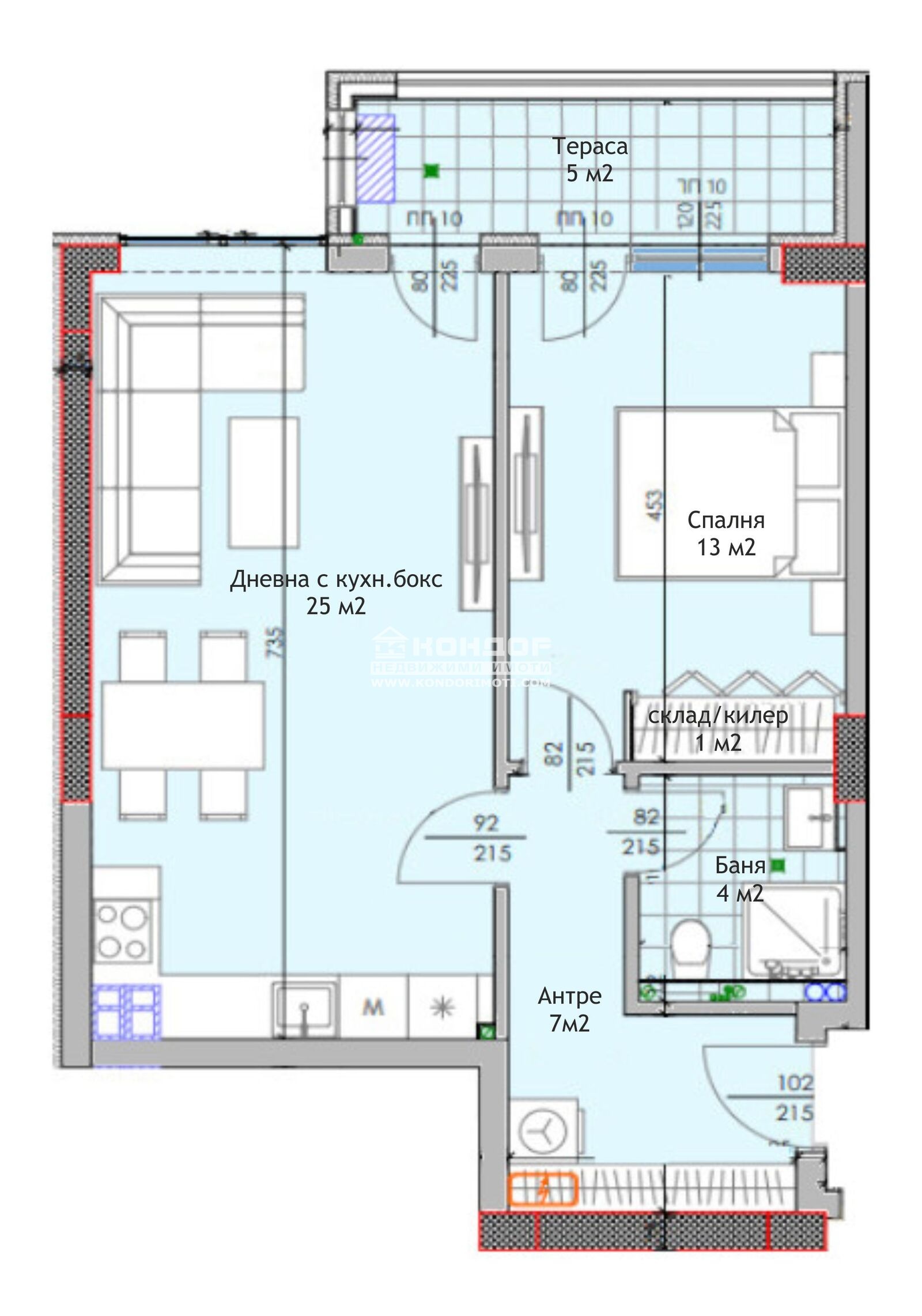Продава 2-СТАЕН, гр. Пловдив, Тракия, снимка 2 - Апартаменти - 46430409