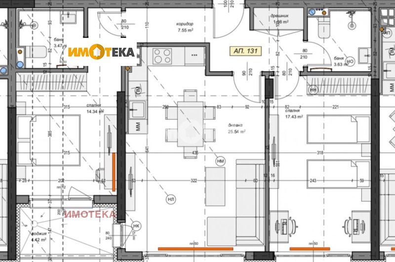 En venta  2 dormitorios Sofia , Mladost 4 , 107 metros cuadrados | 70679482 - imagen [2]