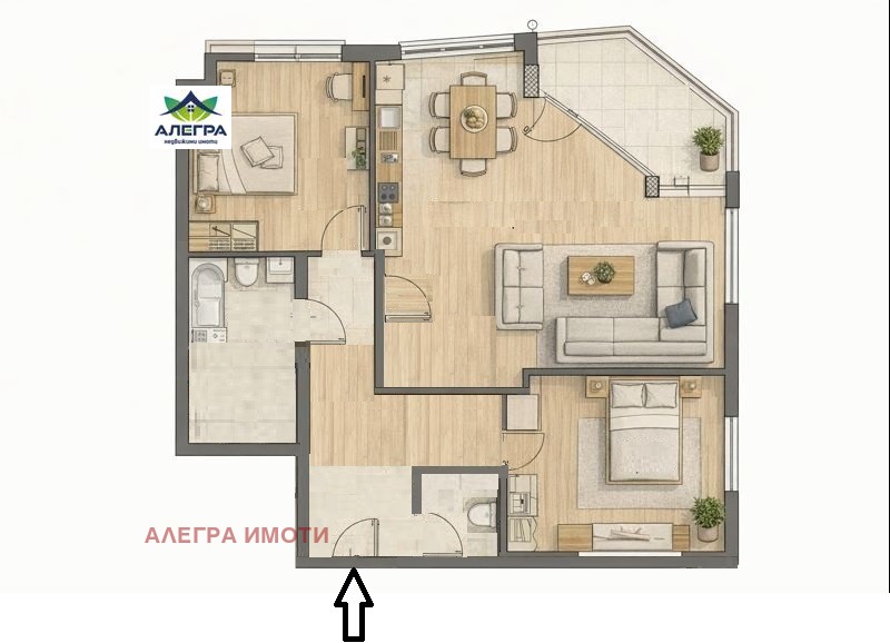 Продава 3-СТАЕН, гр. Пазарджик, Идеален център, снимка 2 - Апартаменти - 53095132