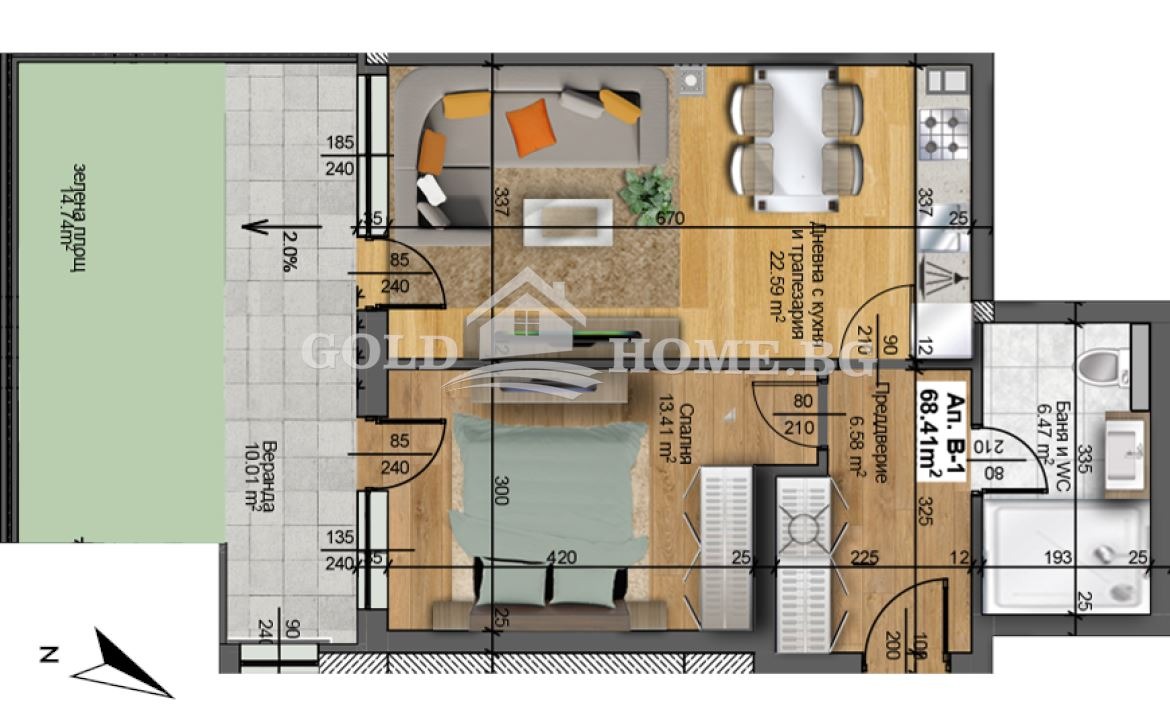 Продава 2-СТАЕН, гр. Пловдив, Отдих и култура, снимка 10 - Апартаменти - 55537593