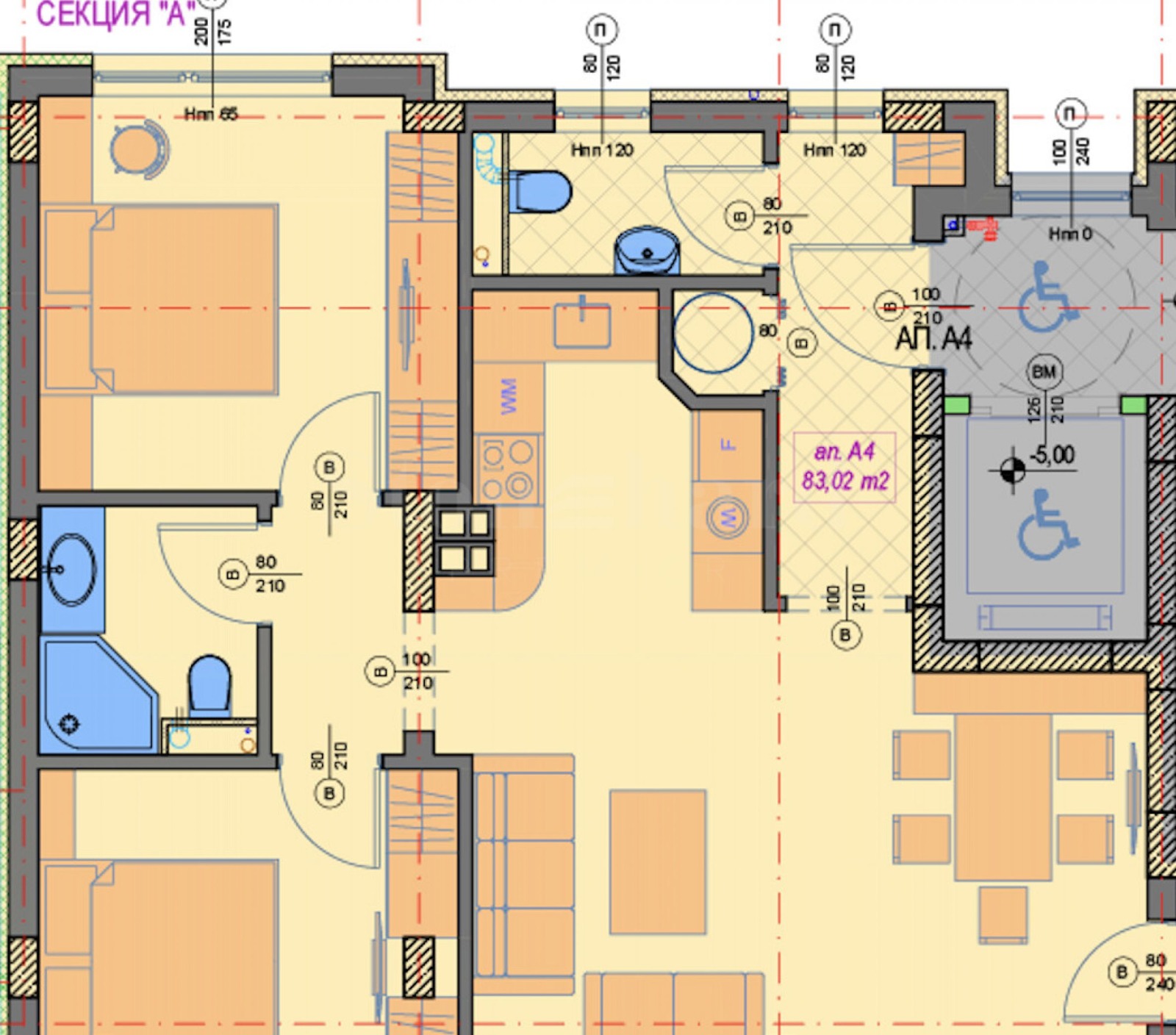 Продава 3-СТАЕН, гр. София, Манастирски ливади, снимка 8 - Апартаменти - 53256104