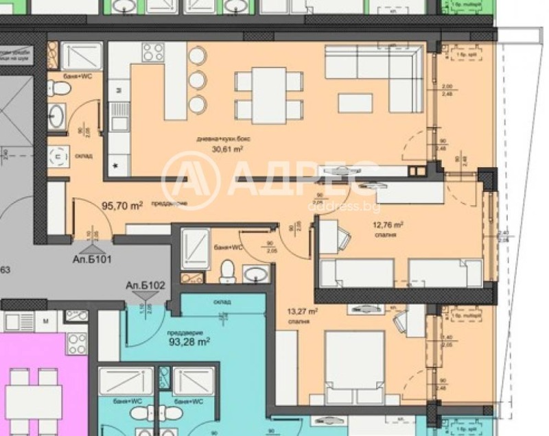 Продава 3-СТАЕН, гр. Бургас, Изгрев, снимка 3 - Апартаменти - 52301079