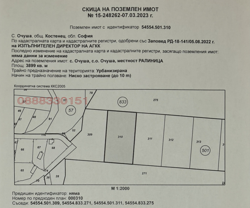 Продава ПАРЦЕЛ, с. Очуша, област София област, снимка 9 - Парцели - 52917207