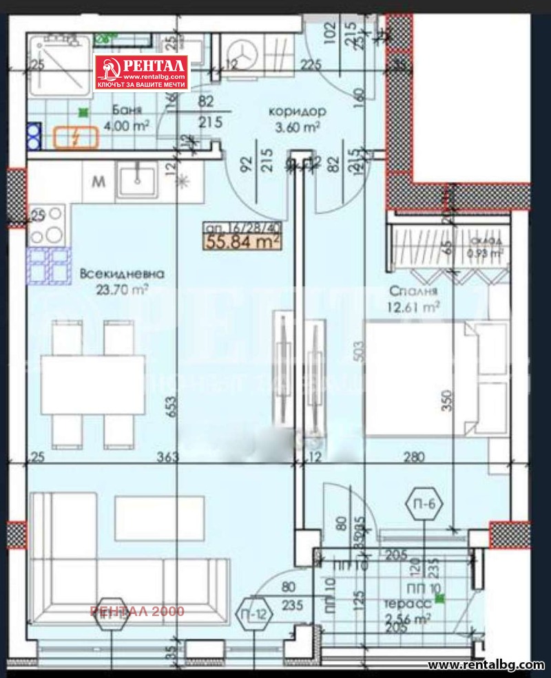 Продава 2-СТАЕН в град Пловдив, Тракия - 67 кв.м / 107 200 € » 209 664.98 лв., РЕНТАЛ 2000