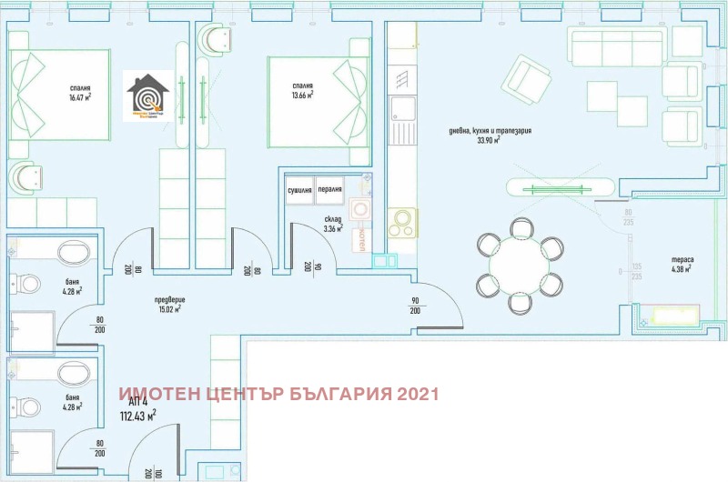 Продава 3-СТАЕН, гр. София, Дървеница, снимка 4 - Апартаменти - 53220357