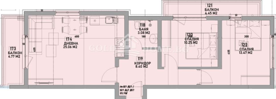 Продава 3-СТАЕН, гр. Пловдив, Южен, снимка 2 - Апартаменти - 54250772