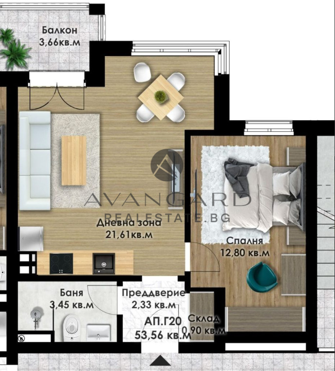 De vânzare  1 dormitor Plovdiv , Ciuciuc Parij , 62 mp | 24701807 - imagine [3]