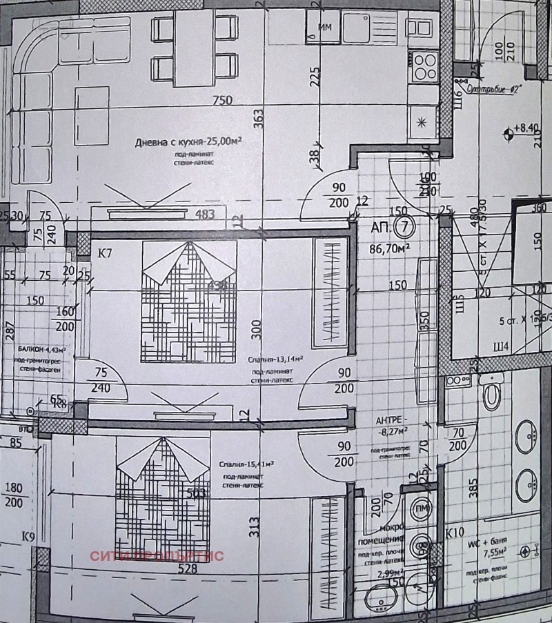 Продава  3-стаен град Благоевград , Освобождение , 96 кв.м | 63408381 - изображение [2]