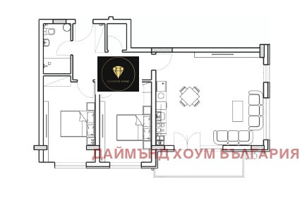 На продаж  2 спальні Пловдив , Младежки Хълм , 112 кв.м | 93392202 - зображення [2]