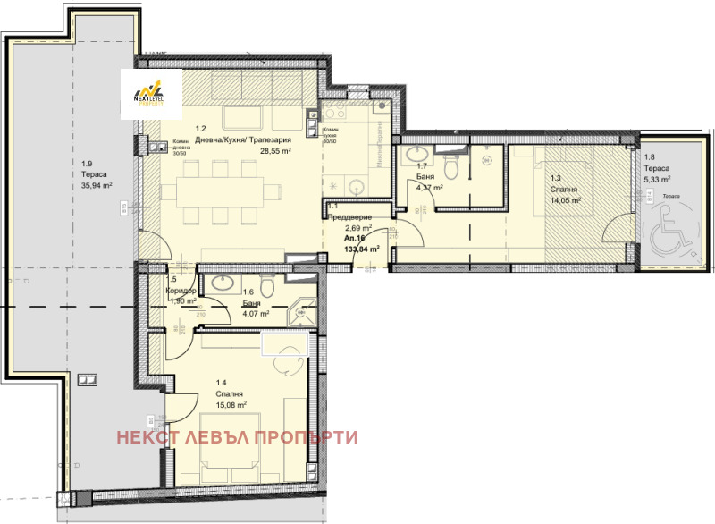 Продаја  2 спаваће собе Софија , Овча купел , 160 м2 | 15732475