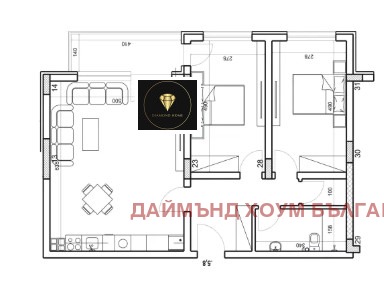 À venda  2 quartos Plovdiv , Mladejki Halm , 105 m² | 50978306 - imagem [2]