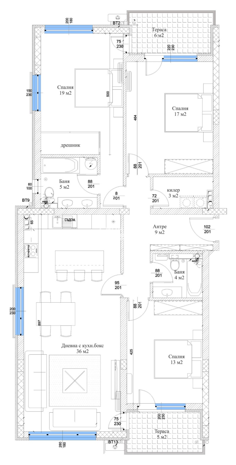 Te koop  3+ slaapkamer Plovdiv , Ostromila , 156 m² | 79101241 - afbeelding [3]