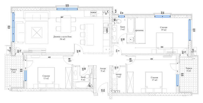 Na prodej  3+ ložnice Plovdiv , Ostromila , 156 m2 | 79101241 - obraz [4]