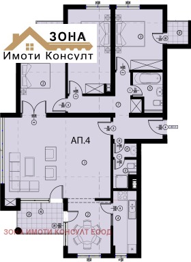 3 bedroom Manastirski livadi, Sofia 4