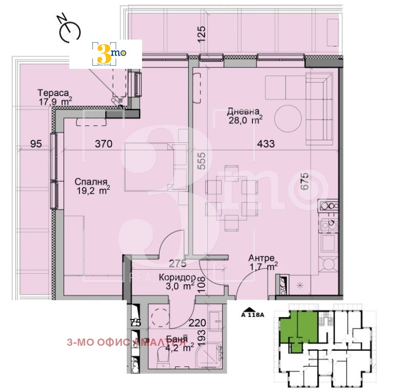 En venta  1 dormitorio Sofia , Moderno predgradie , 103 metros cuadrados | 56282387