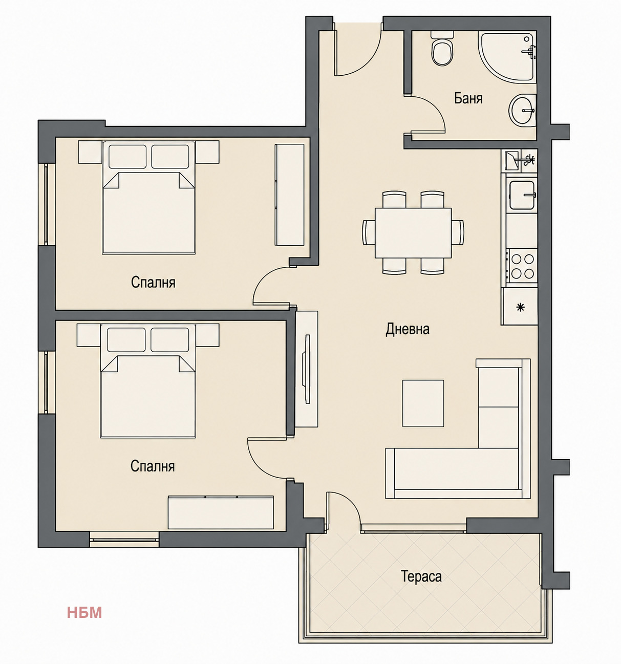 Продава 3-СТАЕН, гр. Балчик, област Добрич, снимка 3 - Апартаменти - 55013896