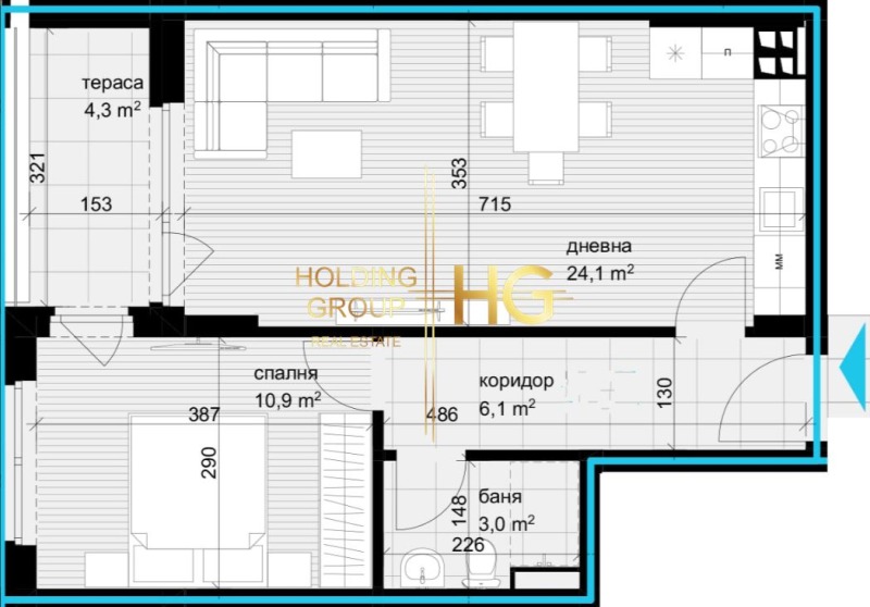 Till salu  1 sovrum Varna , Asparuhovo , 68 kvm | 51860509 - bild [2]