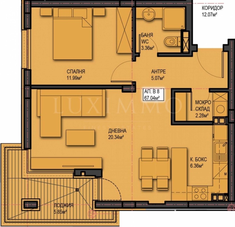 Te koop  1 slaapkamer Sofia , Mladost 4 , 82 m² | 95058435 - afbeelding [2]