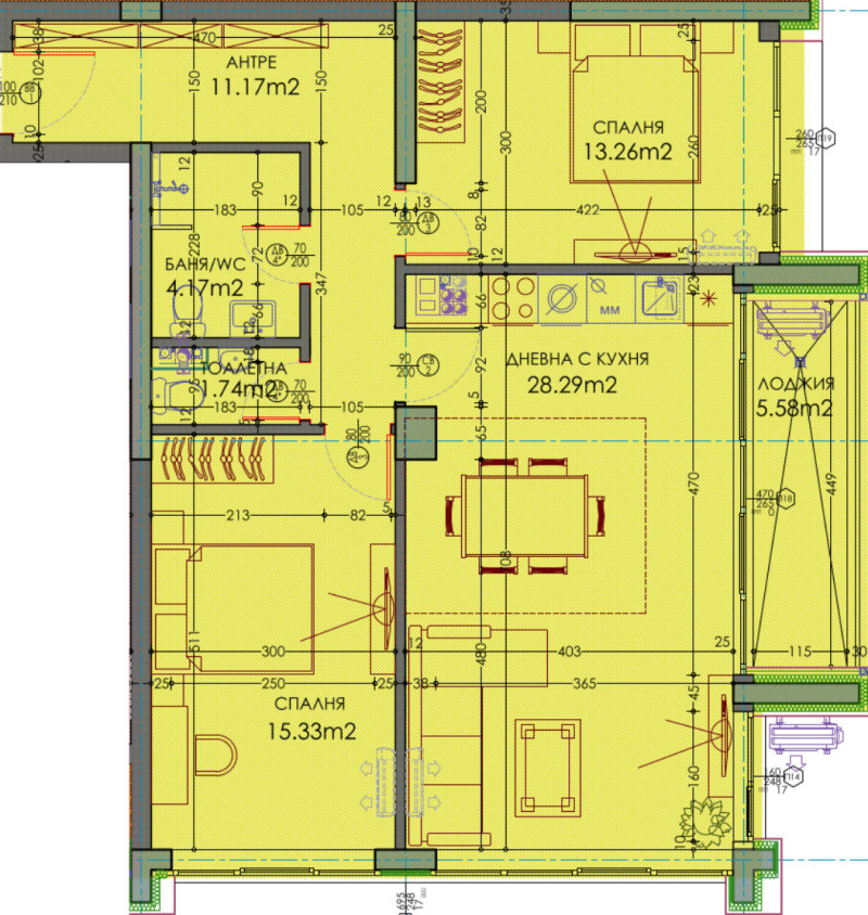 Te koop  2 slaapkamers Plovdiv , Trakija , 117 m² | 32786990