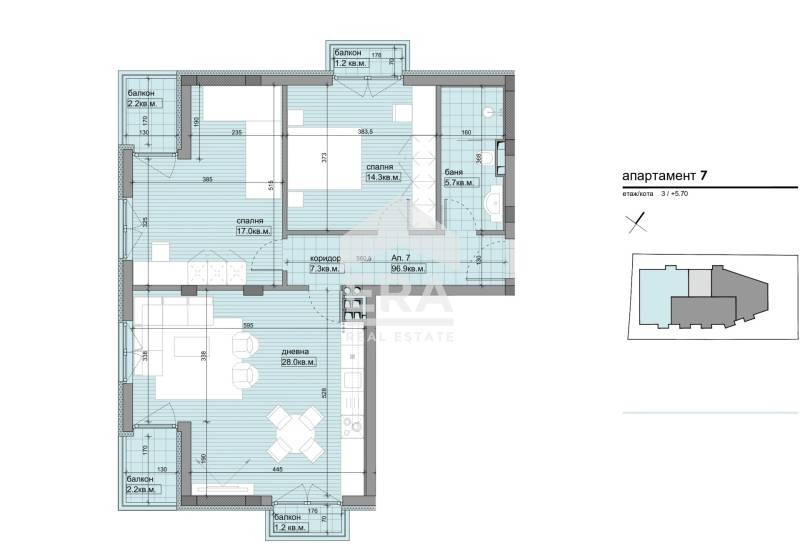 Продава 3-СТАЕН, гр. София, Овча купел 1, снимка 2 - Aпартаменти - 47003287