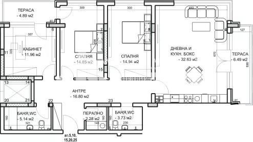 Продава 3-СТАЕН, гр. Пловдив, Младежки Хълм, снимка 2 - Aпартаменти - 49166866