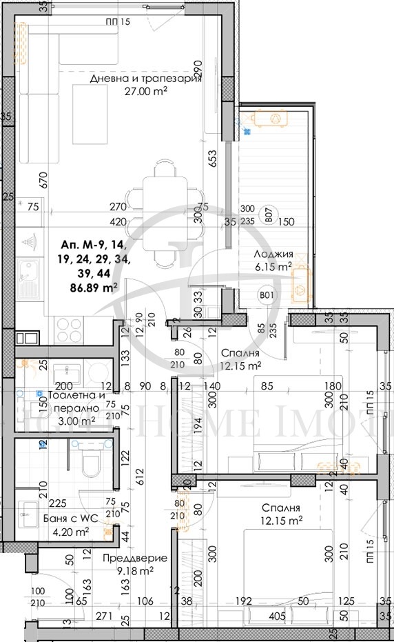 Продава 3-СТАЕН, гр. Пловдив, Южен, снимка 11 - Апартаменти - 53127971
