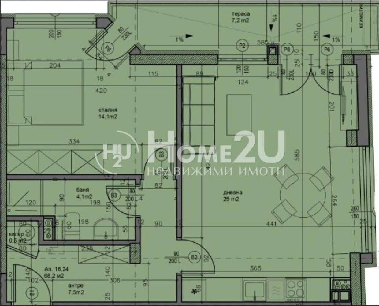 Продава 2-СТАЕН, гр. София, Зона Б-18