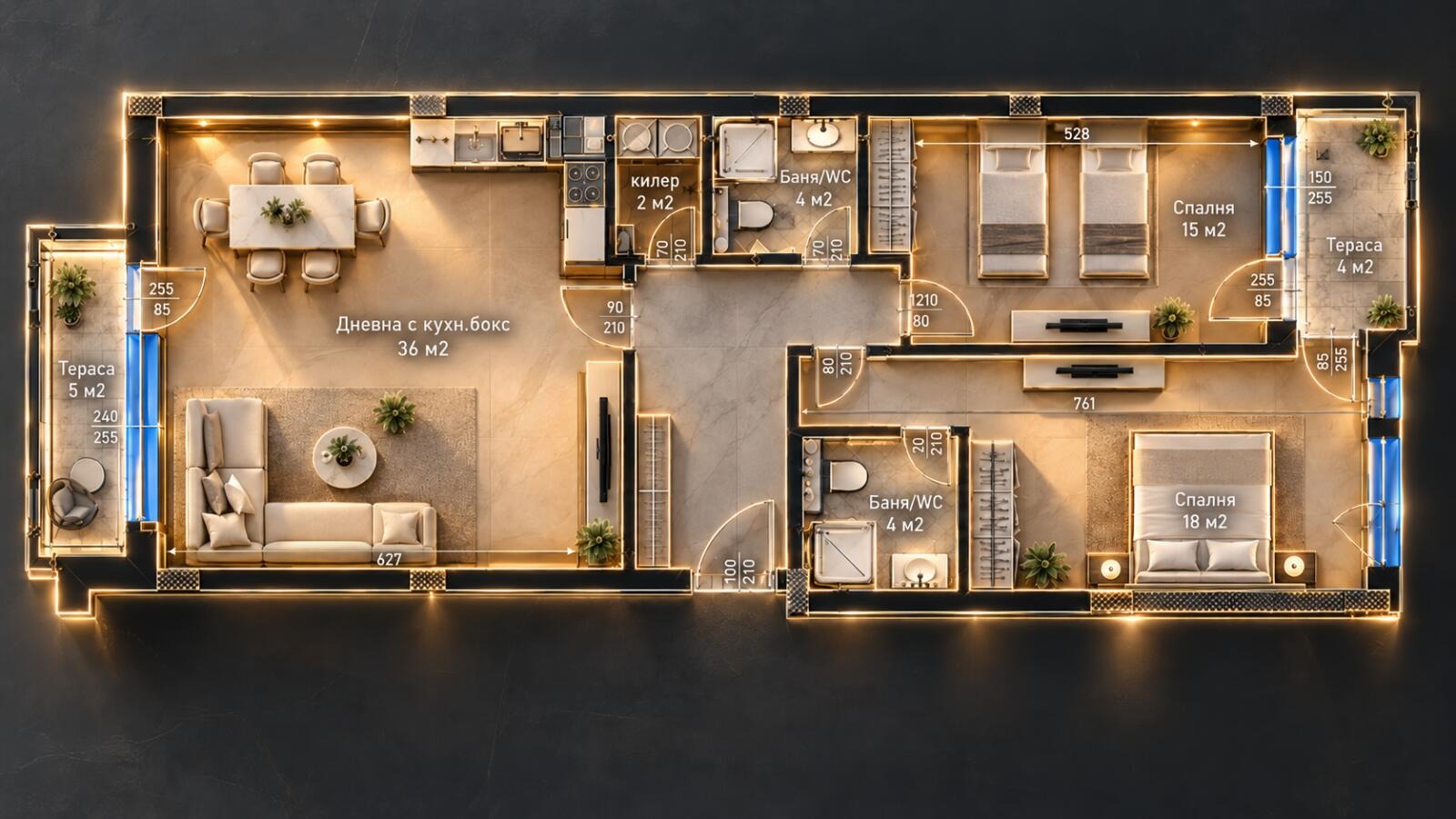 Продава 3-СТАЕН, гр. Пловдив, Младежки Хълм, снимка 2 - Апартаменти - 55323684