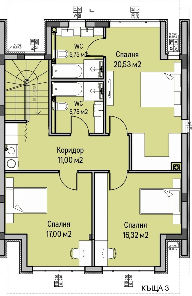 Продава КЪЩА, гр. София, с. Панчарево, снимка 14 - Къщи - 52858028