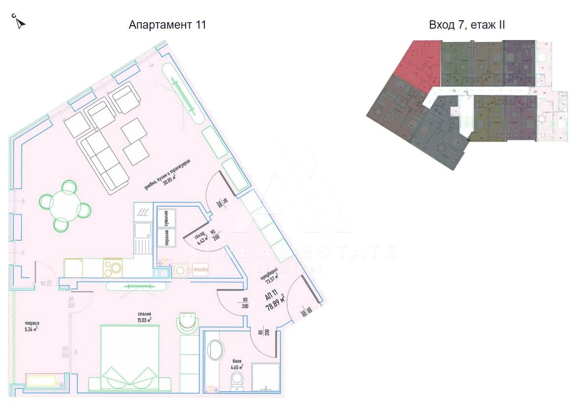 Продава 2-СТАЕН, гр. София, Малинова долина, снимка 4 - Апартаменти - 55524417